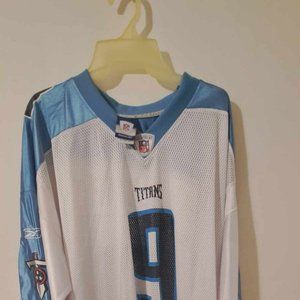 Reebok 2XL white and blue Steve McNAIR  jersey